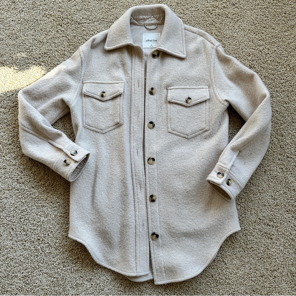 Aritzia Wilfred Wool Blend Shacket